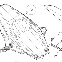 Rear mudguard 56510661B