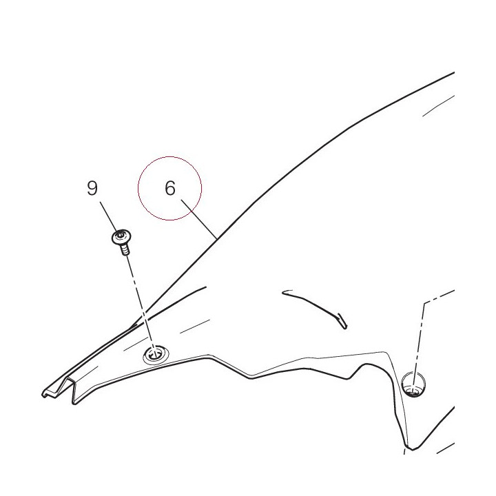 Rear mudguard 56510781A