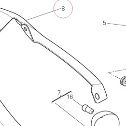 Rear mudguard 56510811AB
