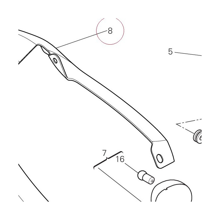 Rear mudguard 56510811AB