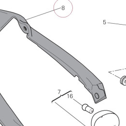 Rear mudguard 56510831AB