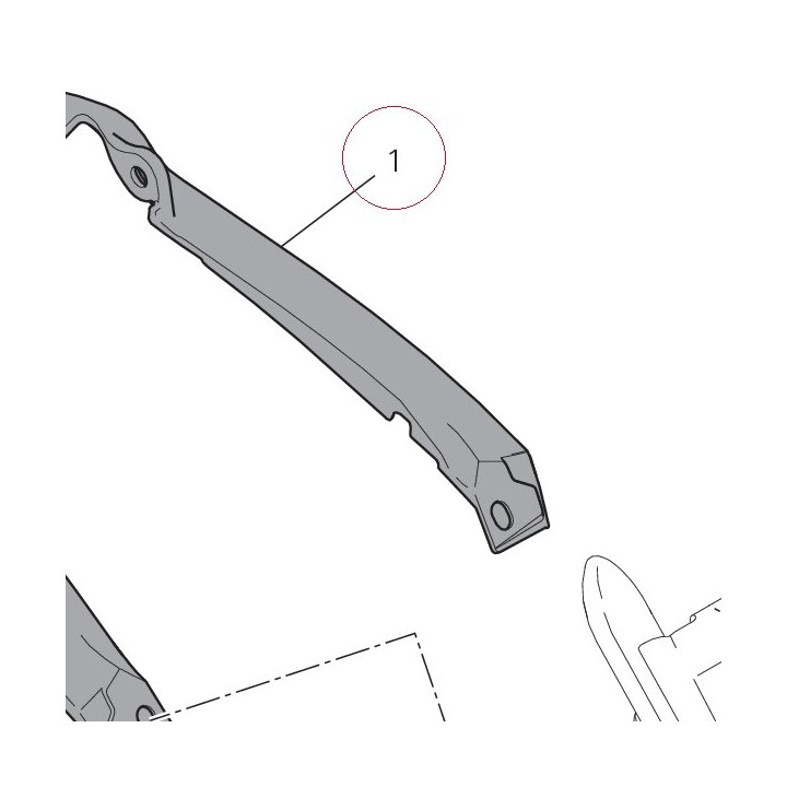 Rear mudguard 56510831AP