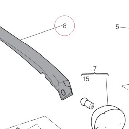 Rear mudguard 56510832AA