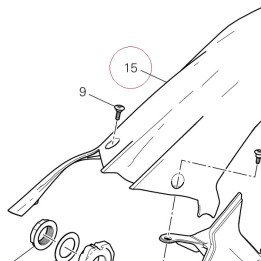 Rear mudguard 56510851B