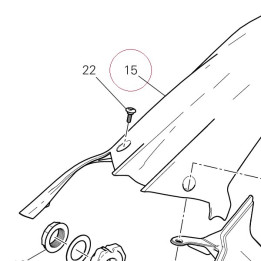 Rear mudguard 56510852B