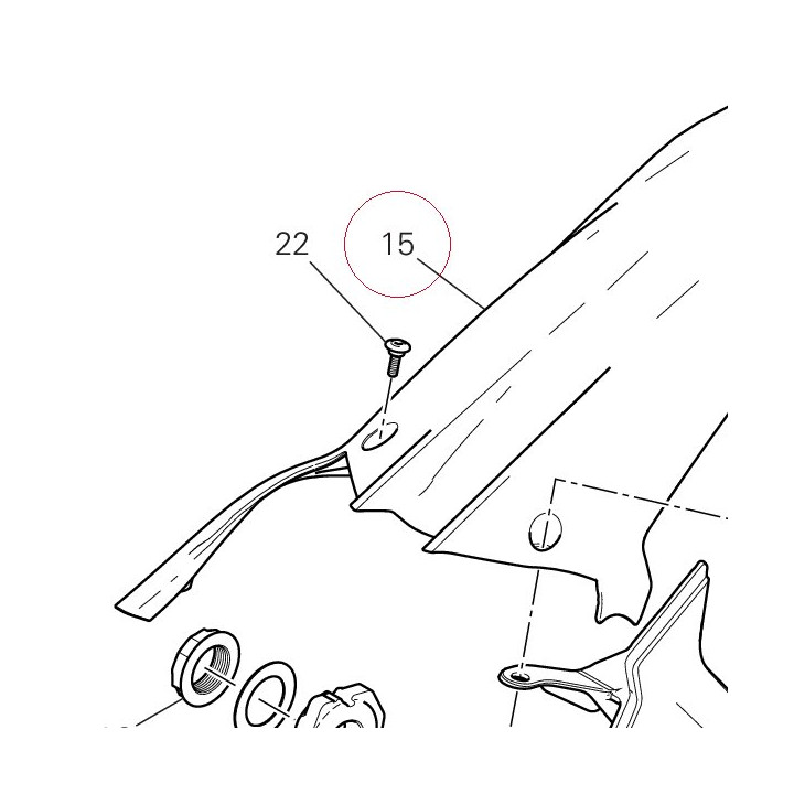 Rear mudguard 56510852B