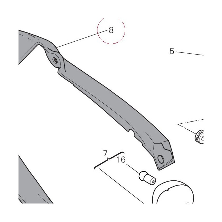 Fender, rear black 56511171BB
