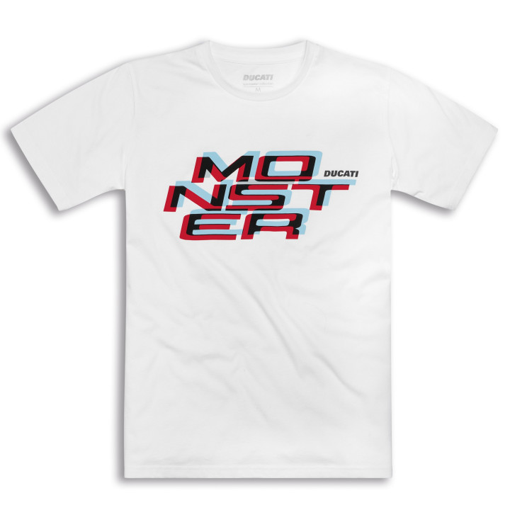 T-shirt Monster 3-D white — réf. 987703784 | Ducati Store