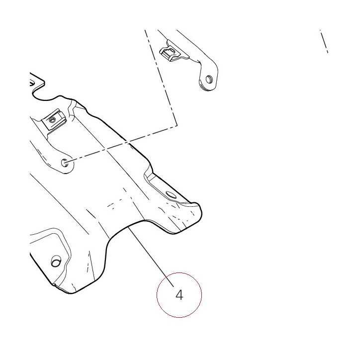 Rear mudguard 56511211A