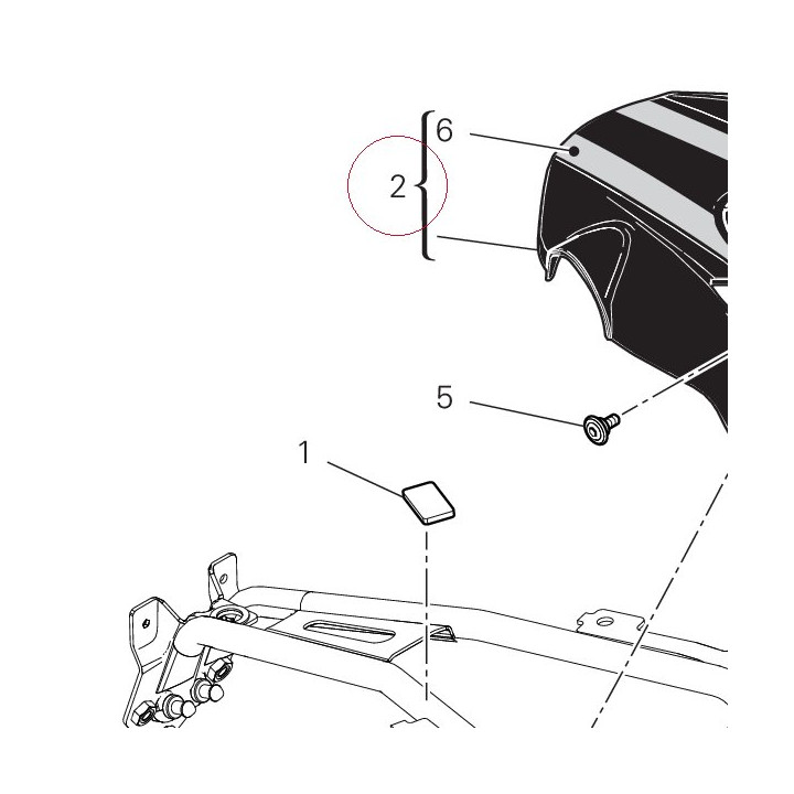 Fender, rear black 56511241AK
