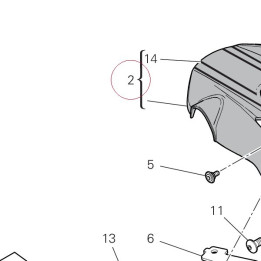 Rear mudguard 56511241AL