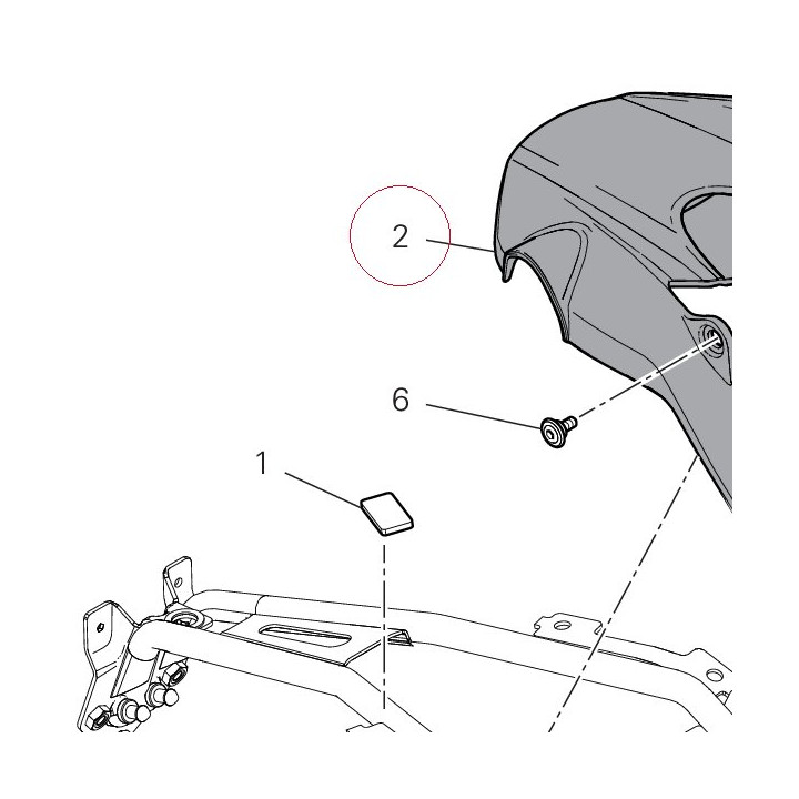 Rear mudguard 56511261AA