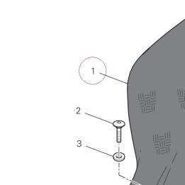 Rear mudguard carbon 56511281AA