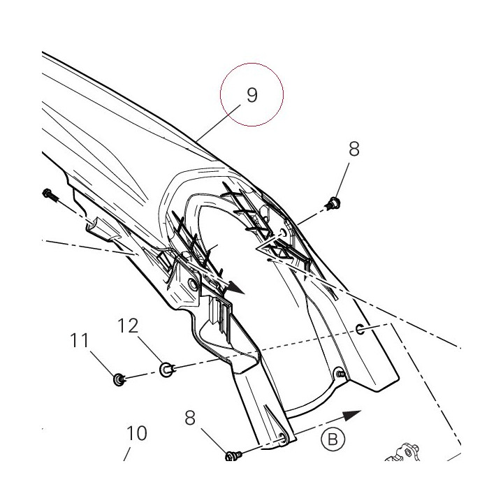 Rear mudguard 56511601CA