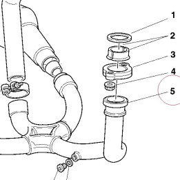 Horizontal exhaust pipe 57010201A