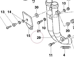 Exhaust pipe 57010301A