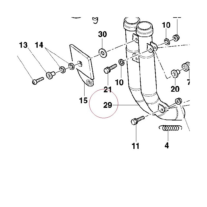 Exhaust pipe 57010301A
