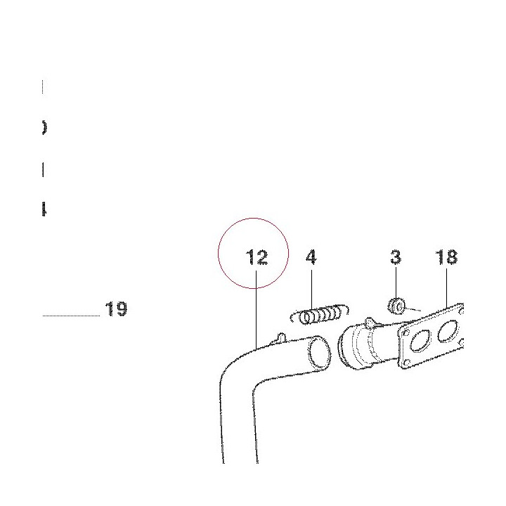 Vertical exhaust pipe 57010511A