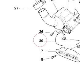 Exhausrt pipe assembly 57011011A