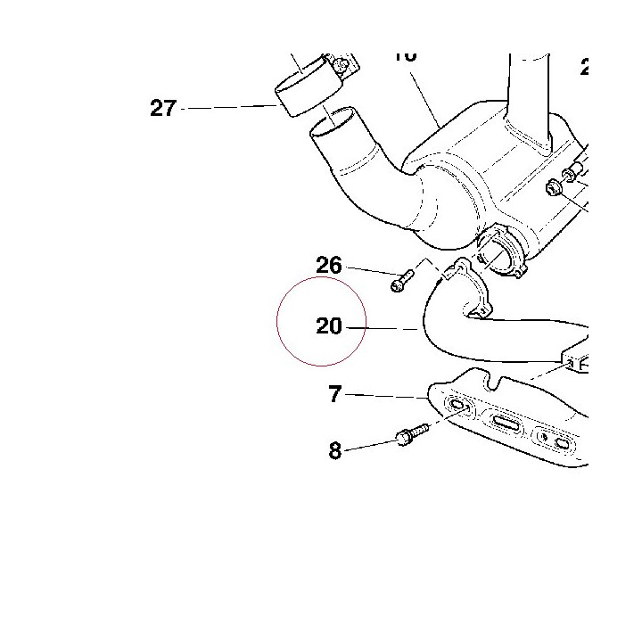 Exhausrt pipe assembly 57011011A