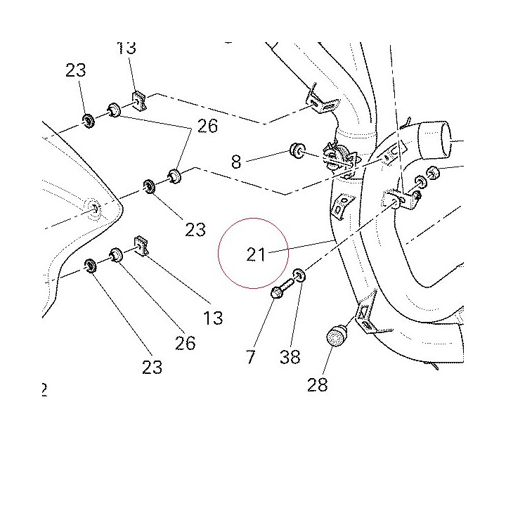 Exhausrt pipe assembly 57012601A