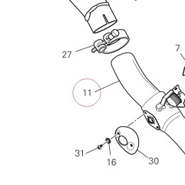 Exhausrt pipe assembly 57012651B
