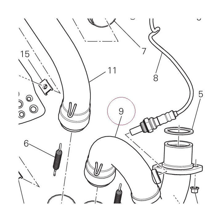 Exhaust manifold horizontal 57014101BA
