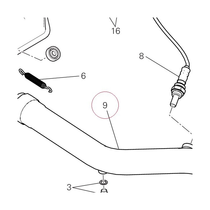 Exhaust manifold horizontal 57014401B