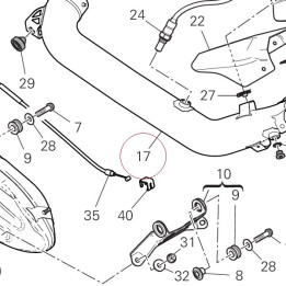 Horizontal exhaust pipe 57014792A