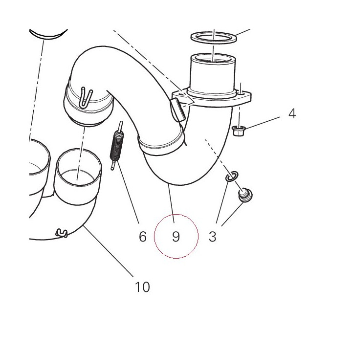 Exhaust manifold horizontal 57014901AB