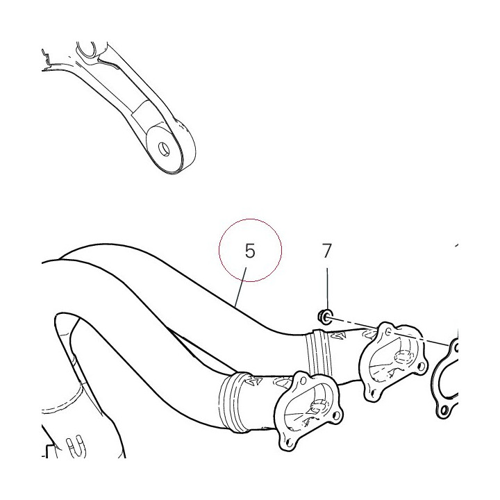 Exhaust manifold 57015061B