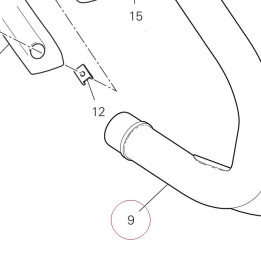 Pipe, exhaust center 57015111BA