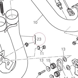 Pipe, exhaust center 570P3342B