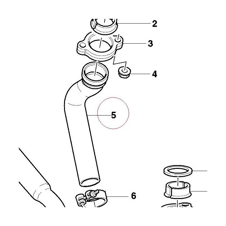 Vertical exhaust pipe 57110182A