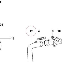 Vertical exhaust pipe 57110221A