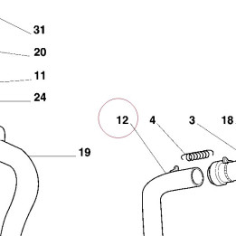 Vertical exhaust pipe 57110222A