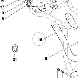 Vertical exhaust pipe 57110551A