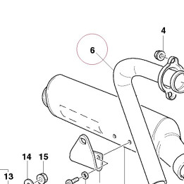 Vertical exhaust pipe 57110652A