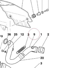 Exhaust manifold 57110722B