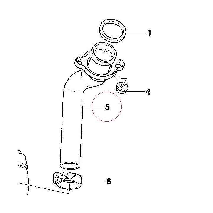 Vertical exhaust pipe 57110811A