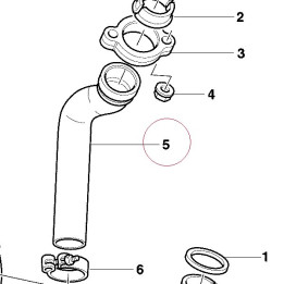 Vertical exhaust pipe 57110831A