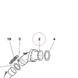 Vertical exhaust pipe 57110891A