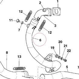 Vertical exhaust pipe 57110981C