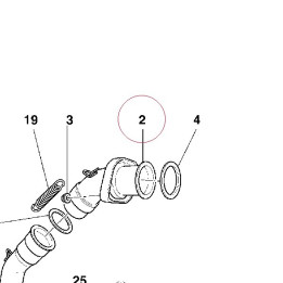 Vertical exhaust pipe 57111241A