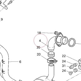 Vertical exhaust pipe 57112511A