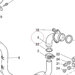 Vertical exhaust pipe 57112561A
