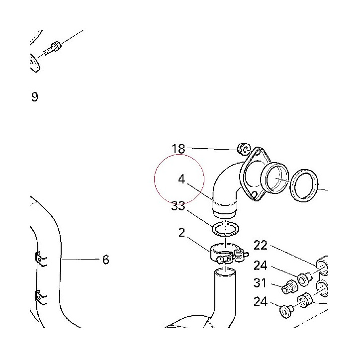 Vertical exhaust pipe 57112561A