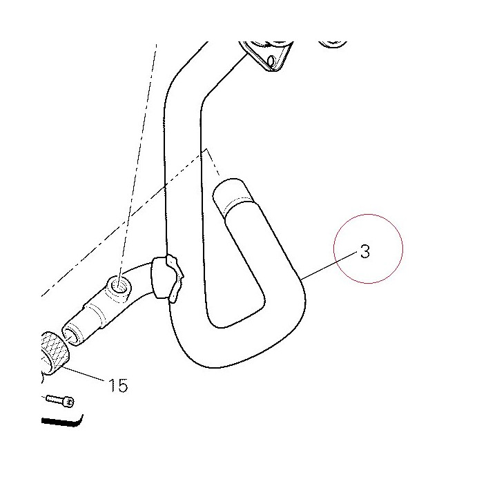 Vertical exhaust pipe 57112571AX