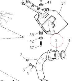 Exhaust pipe, vertical head 57112582A