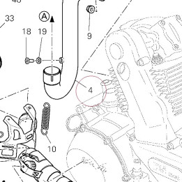 Vertical exhaust pipe 57112682A